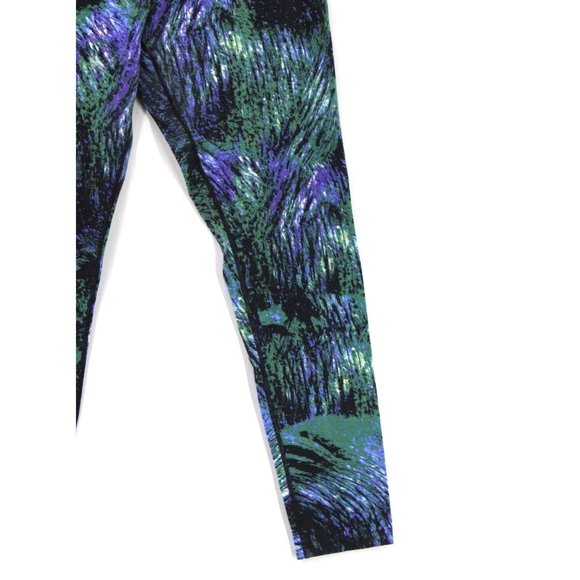 Tuff Athletics Leggings Pants Multicolor Abstract Pattern Gym & Training Size M - Picture 3 of 8